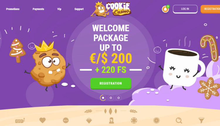 CookieCasino 220 giros gratis & 200 EUR Bonus