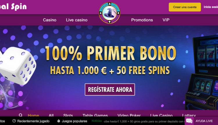 MagicalSpin Casino Exclusivo 7 EUR Sem deposito