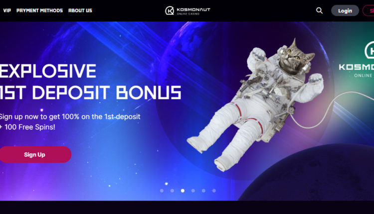 KosmonautCasino 150 giros gratis & up to 550 EUR Bonuses