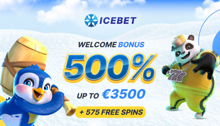 Icebet 575 Rodadas grátis + 500% up to 3500 EUR Bonus
